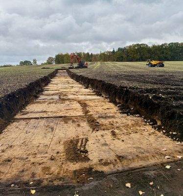 Beginn der Erschließung