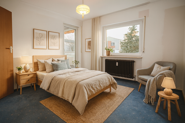 Schlafzimmer visualisiert