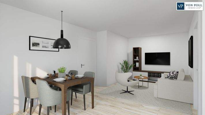 Ansicht Wohnen / Essen / Kochen