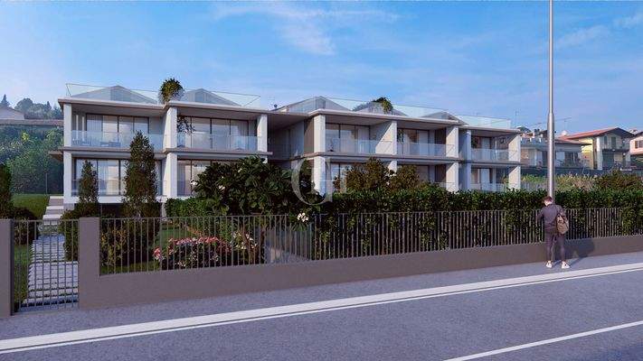 Blick auf die Wohnanlage