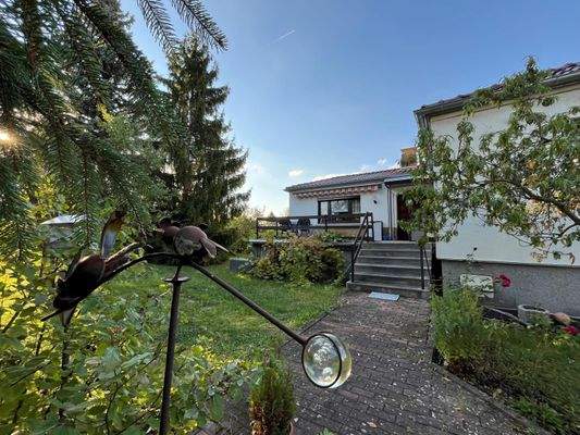 Außenaufnahme Blick auf die Terrasse