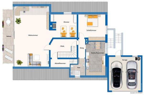 Grundriss vom Dachgeschoss