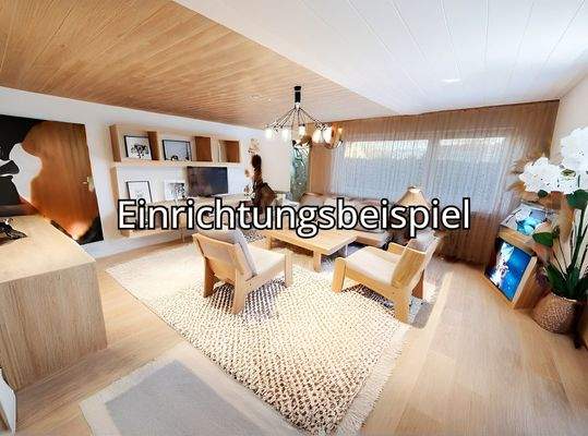 Wohnzimmer EG, Einrichtungsbeispiel