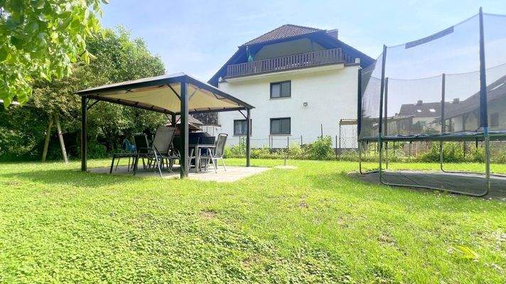 Garten Hausansicht hinten