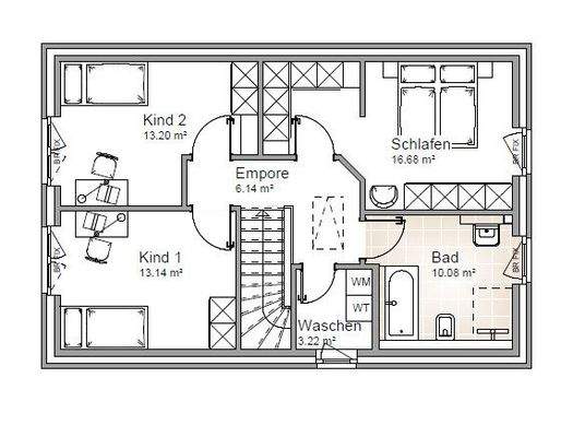 Grundriss Obergeschoss