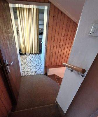 Speis auf halber Treppe ins Untergeschoss