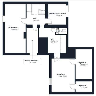 Grundrissplan Untergeschoss