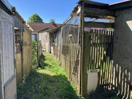 Hof/Garten mit Schuppen