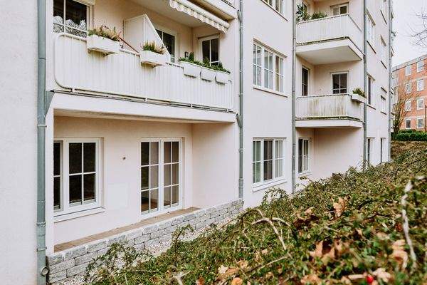 Terrassenbereich für die Pausen