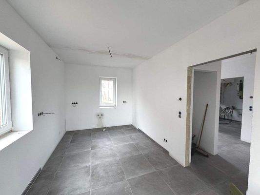 der künftige Küchenbereich