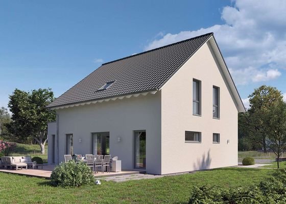 Hausansicht Garten