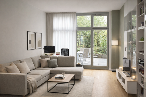 Wohnzimmer perspektivisch 