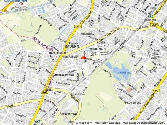 Geolyzer Kartenausschnitt