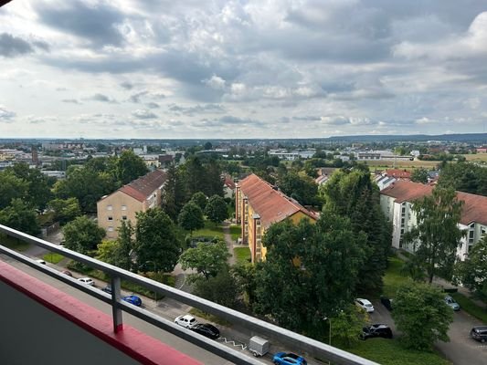 Blick vom Balkon