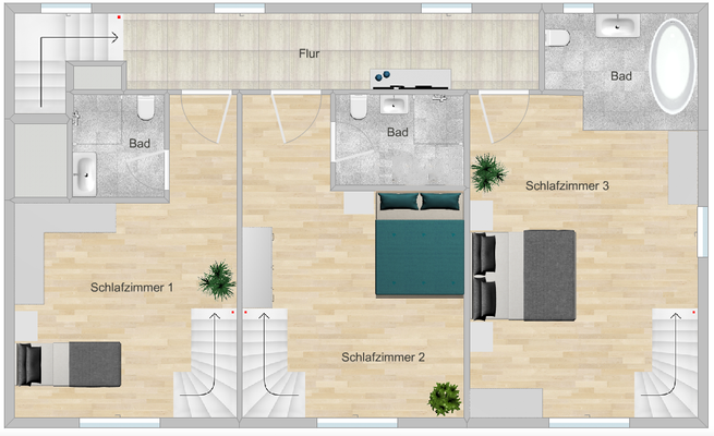 Grundriss Obergeschoss