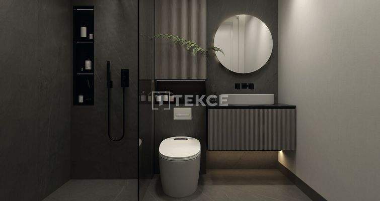 New Villas in a Complex with Rich Amenities in İzmir Karşıyaka