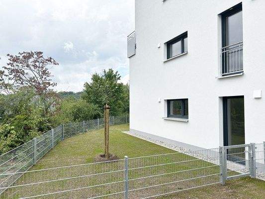 Gartenseite von Wohnung 2 Erdgeschoss