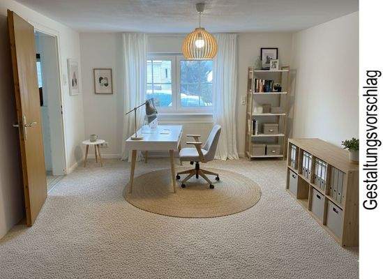 EG: Wohnzimmer Richtung Straße - GESTALTUNGSVORSCHLAG