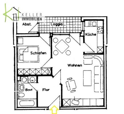 Grundriss WE 20, 2. OG