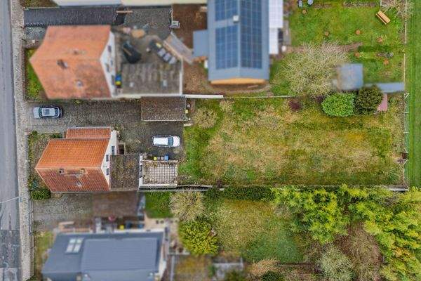 Grundstück in Vogelperspektive