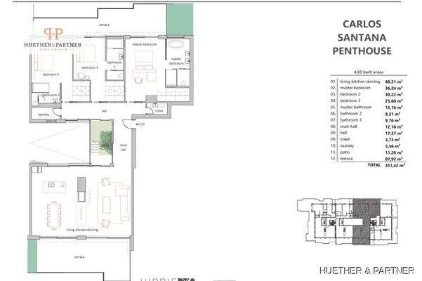 Penthouse Grundriss
