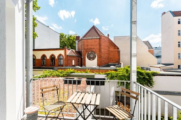 Balkon mit Westausrichtung