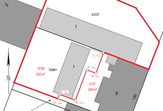 Flurstücke mit Grenzen