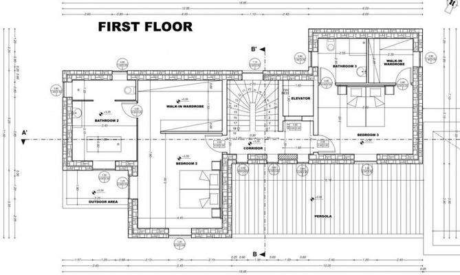 Kreta, Plaka Elounda: Grundstück mit Bauvorabgenehmigung und atemberaubendem Meerb