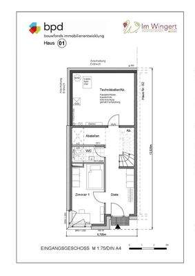 Grundriss - Eingangsgeschoss