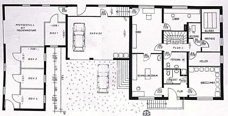 Souterrain mit Außenbereich