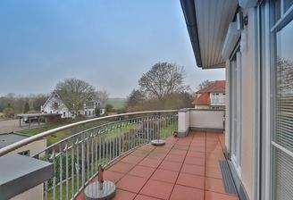 90-Grad angeordnete Dachterrasse 