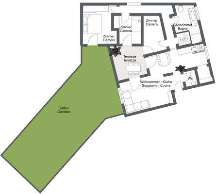 Garagazzon - 1. Etage - 2D Floor Plan