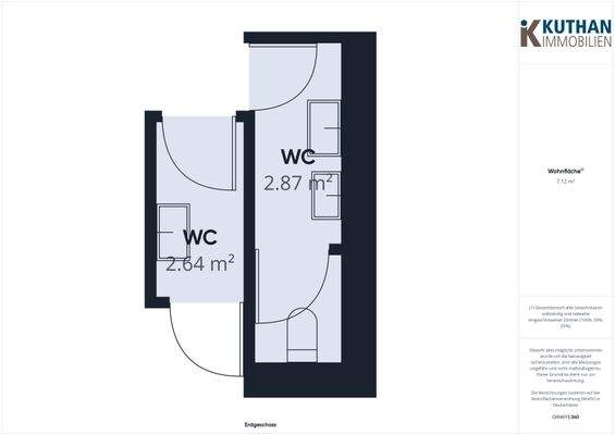 Grundriss EG Restaurant (WC)