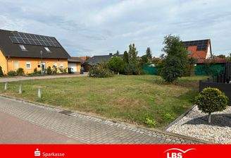 Blick auf das Eckgrundstück