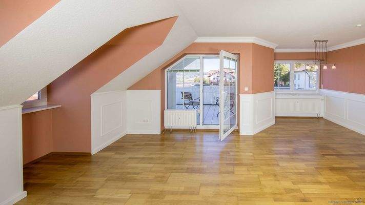 Der Wohn- und Essbereich