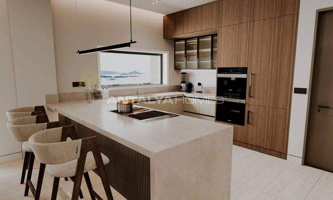 Sea View Flats with Private Pools in Bodrum Bağla