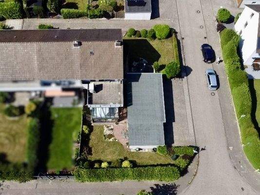 Vogelperspektive Garten