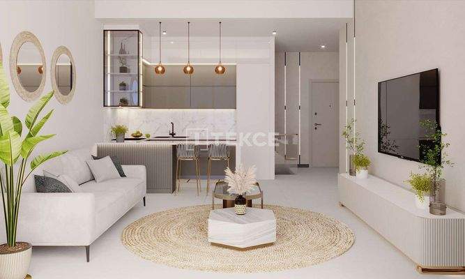 Sea-View Flats with Private Garden Terraces in Çeşme