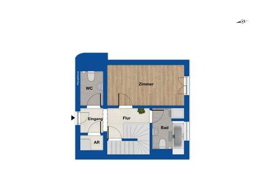 Grundriss Wohnung 1. OG