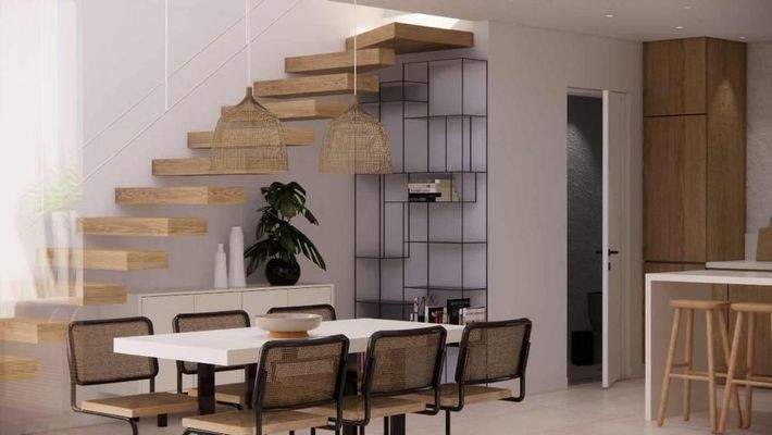 Kreta, Kalyves: 150 Meter zum Meer - Luxusvilla mit Meerblick und privatem Pool in kleinem Komplex zu verkaufen