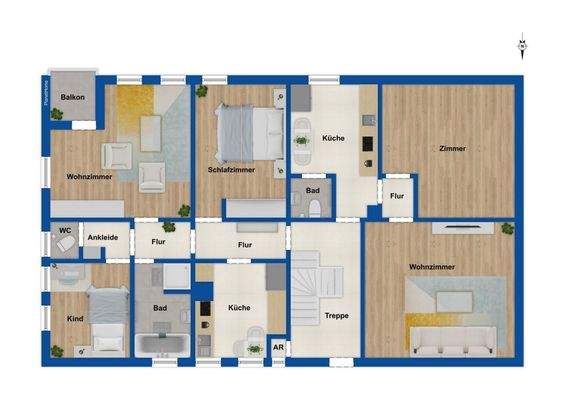 Grundriss - Obergeschoss