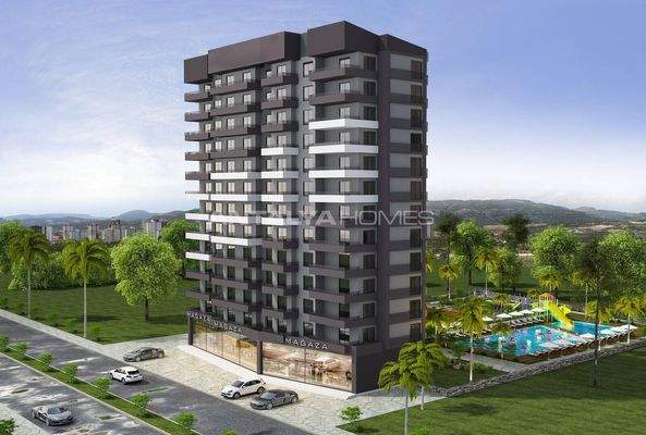Newly-Built Properties in a Beachside Complex with Pool in Mersin