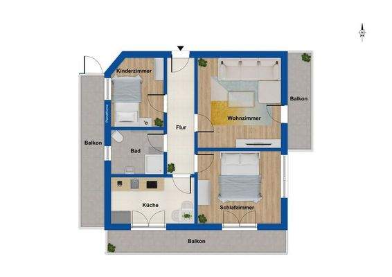 Grundriss Elfenwohnung