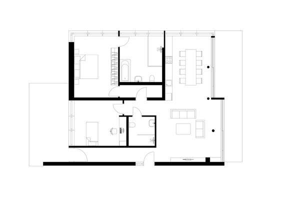Grundriss Terrasseneinheit