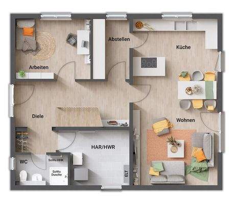 Variante 5.4 Grundriss EG