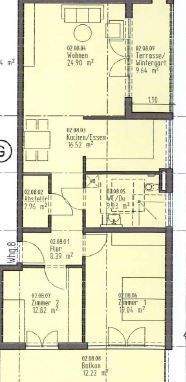 Grundriss Seniorenwohnung