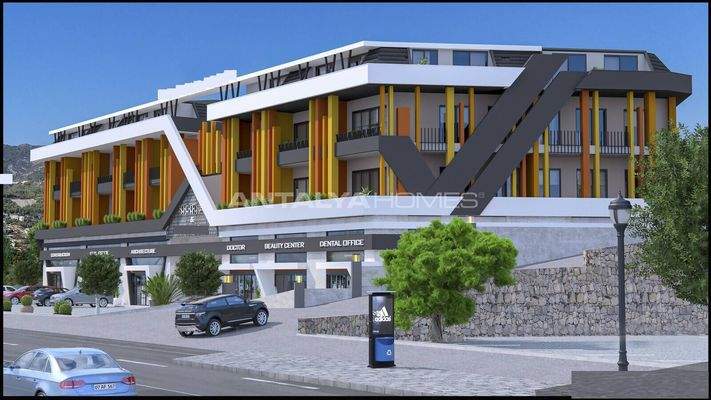 Modern Commercial Units in a Business Center in Alanya Antalya