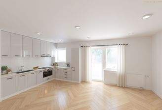 Küche und Esszimmer