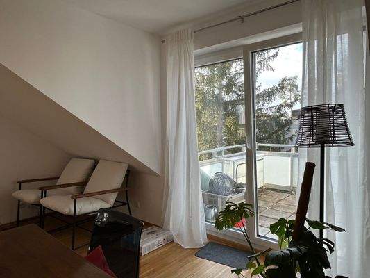 Blick auf den Balkon