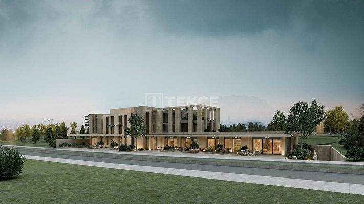 Shops and Offices on the Main Street in İncek Ankara